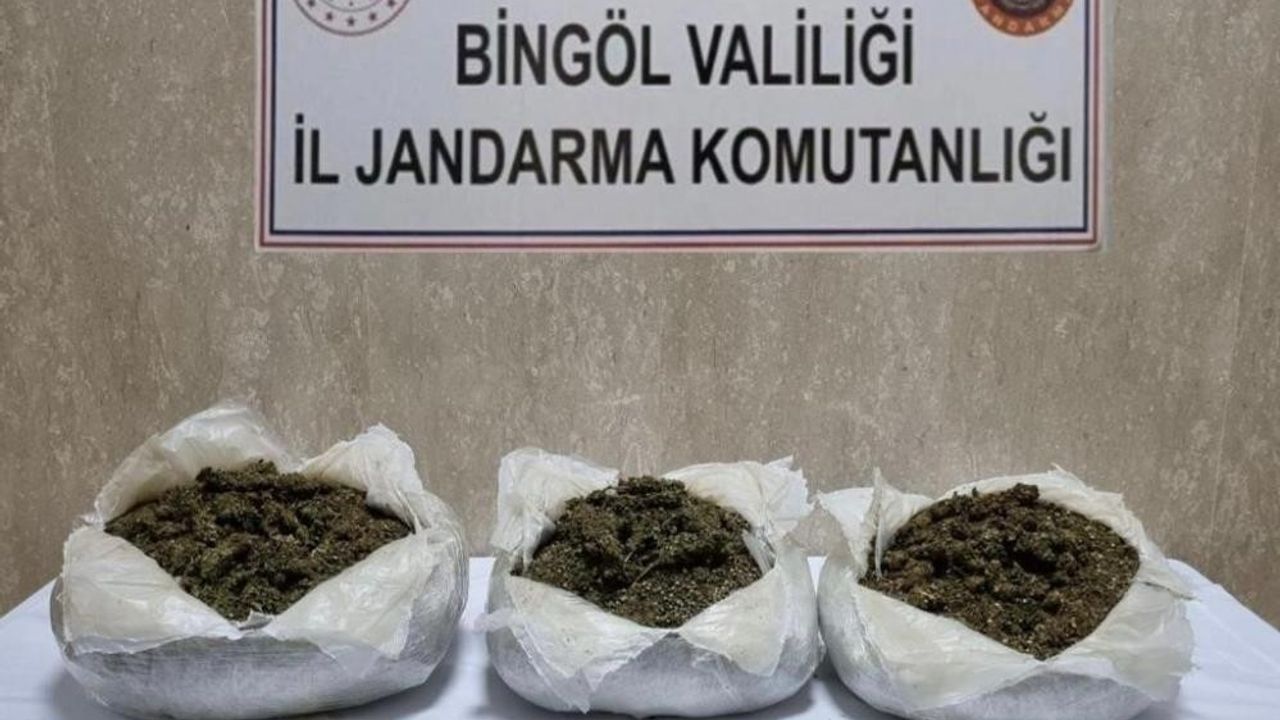 Bingöl'de kilolarca esrar ele geçirildi