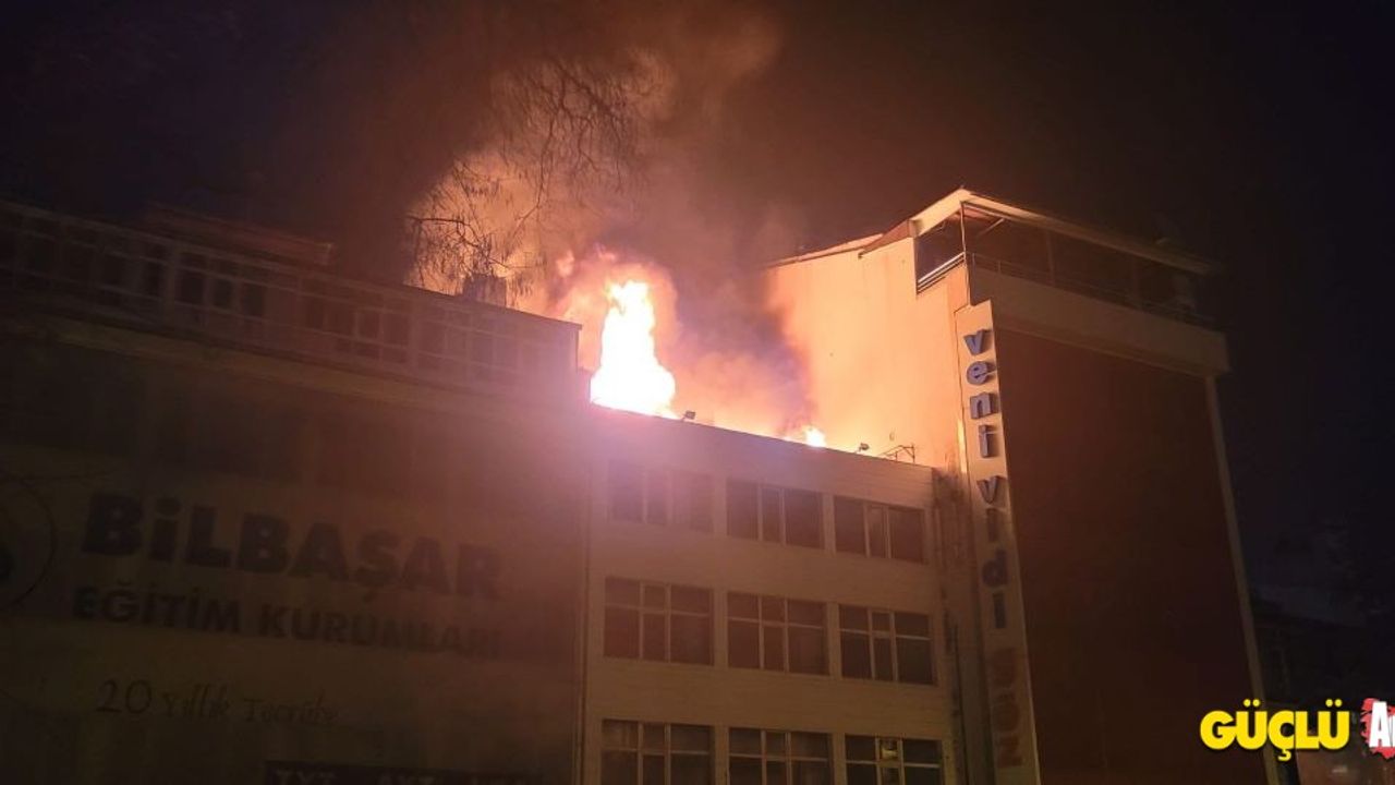 Ankara'da çıkan yangın halkı korkuttu