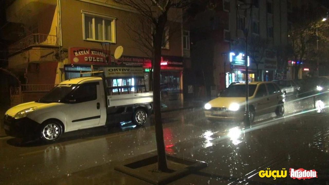 Kırıkkale’de sağanak yağış zor anlar yaşattı