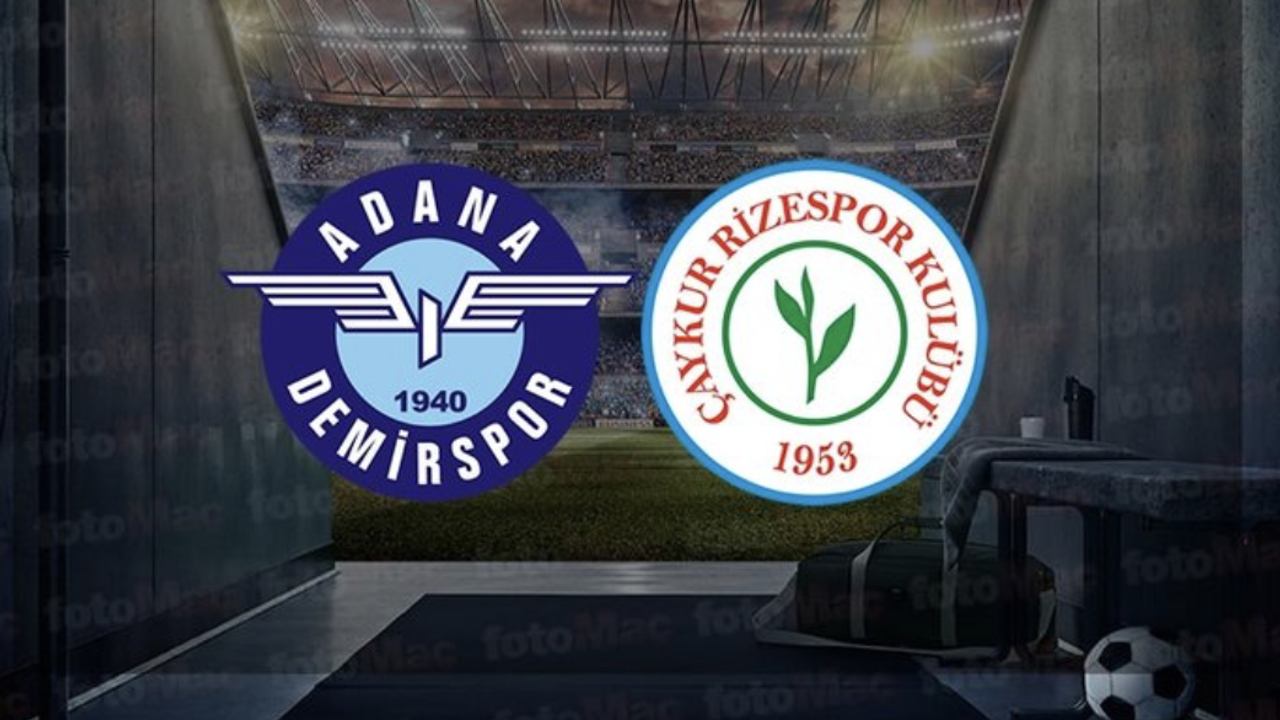 Adana Demirspor-Çaykur Rizespor maçı ne zaman? Hangi kanalda saat kaçta? Maçın hakemi kim?