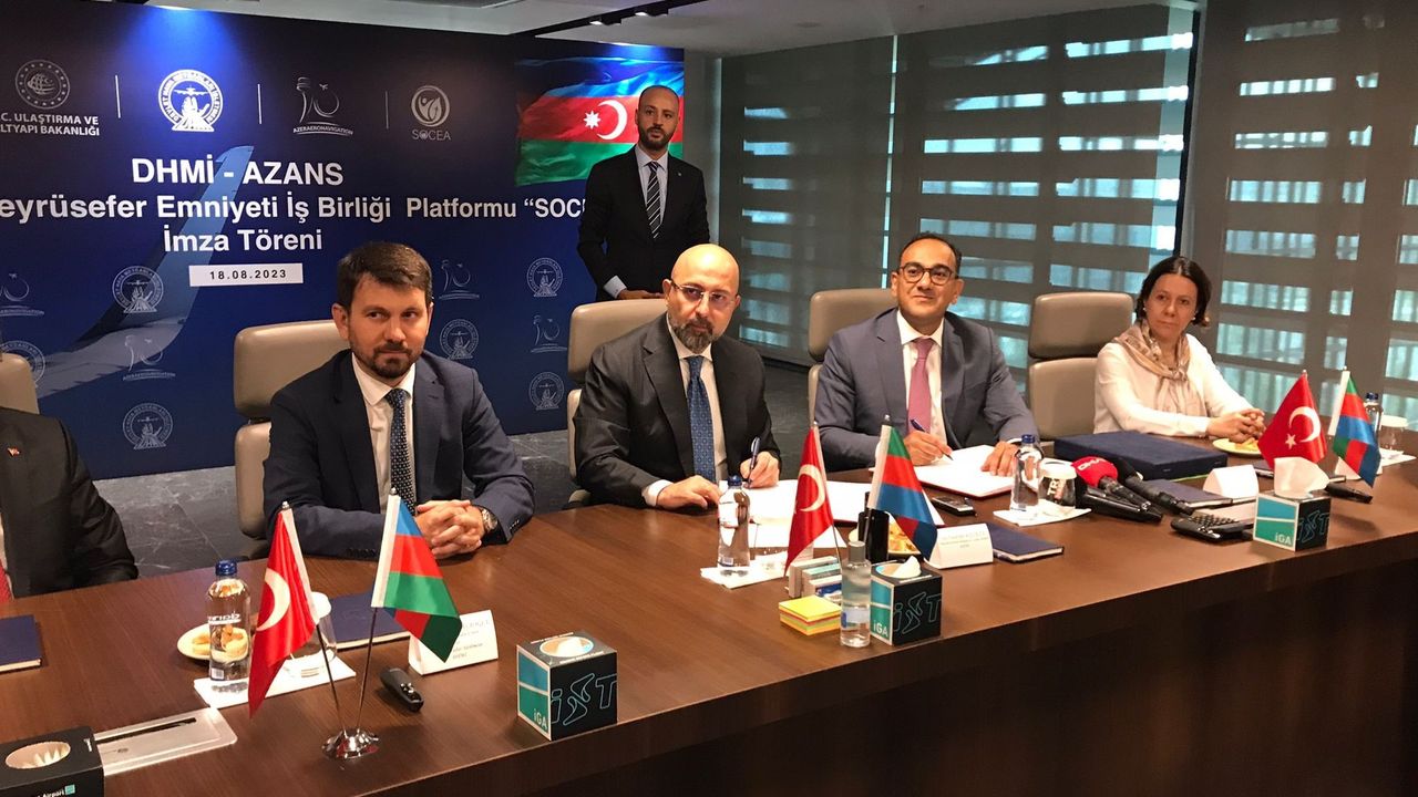Türkiye ve Azerbaycan arasında hava trafiğinde iş birliği protokolü