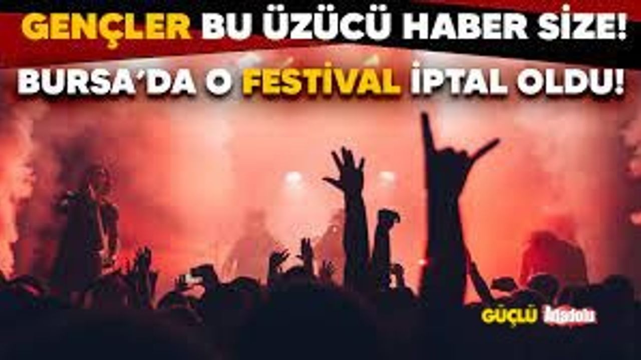 Bursa Valiliğinden Nilüfer Müzik Festivali açıklaması