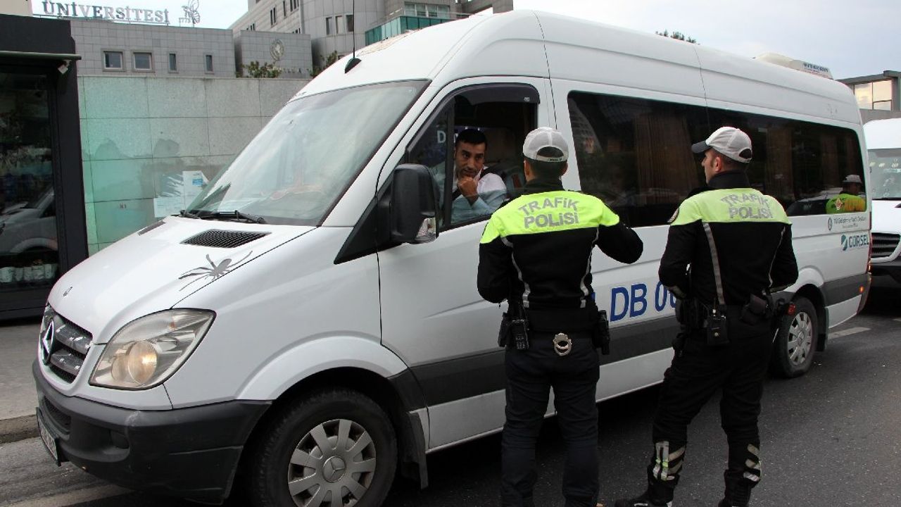 İstanbul'da 720 servis aracına cezai işlem uygulandı