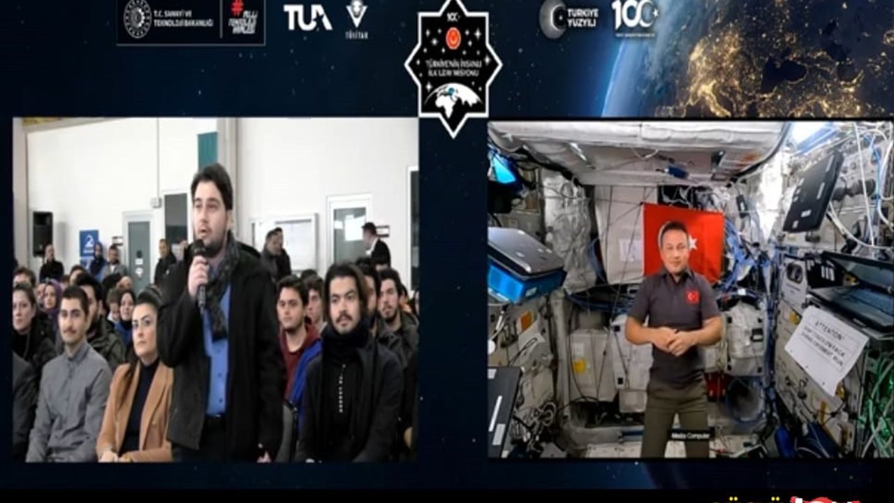 Üniversite öğrencileri, Astronot Alper Gezeravcı ile canlı söyleşi gerçekleştirdi