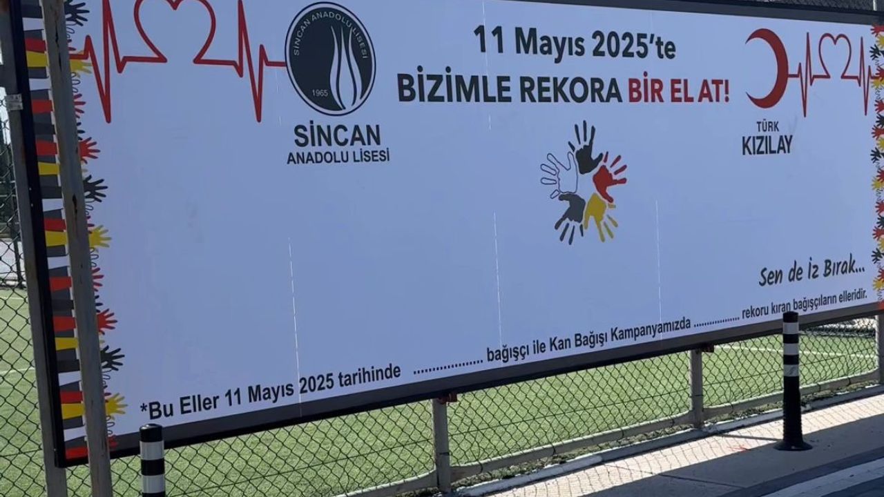 Sincan Anadolu Lisesi’nden kan bağışı rekoru!