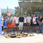 Bodrum’da denizin dibi temizlendi: 75 kilogram atık çıkarıldı