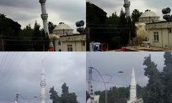 Cami minaresini yıktılar