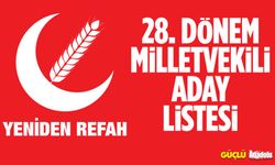 Yeniden Refah Partisi milletvekili adaylarının tam listesi