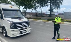 Zolguldak'ta muayenesiz araçla yola çıkan sürücüye ceza yağdı