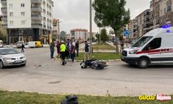 Aksaray’da otomobil ile motosiklet çarpıştı!