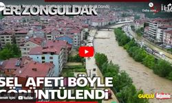 Kuvvetli yağış Zonguldak'ta hayatı felç etti
