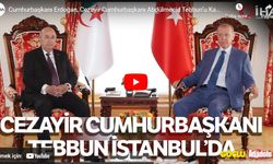 Cumhurbaşkanı Erdoğan ve Cezayir Cumhurbaşkanı Tebbun bir araya geldi