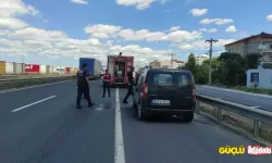 Seyir halindeki ticari araç alev alev yandı! adeta alev topuna döndü