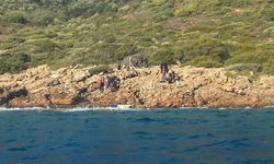 Bodrum Sahil Güvenlik Karakol Komutanlığı, Adada mahsur kalan 36 düzensiz göçmeni kurtarıldı