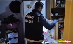 Elazığ'da buzdolabından uyuşturucu çıktı!