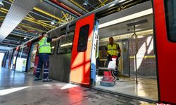 Ankara Büyükşehir Belediyesi, metro temizliği için çalışmalara devam ediyor