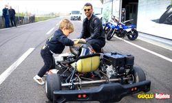 Kenan Sofuoğlu'nun 4 yaşındaki oğlu Zayn ilk kez kullandığı motorla kaza yaptı