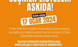 Seçmen listeleri askıya çıkıyor