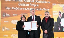 Mamak kentsel dönüşüm ve gelişim projesinde tapu sevinci