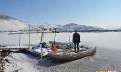 Erzincan'da soğuk havanın etkisiyle barajlar dondu!