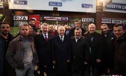 Başkan  Fethi Yaşar hal esnafıyla buluştu