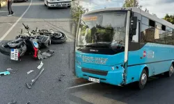 Özel halk otobüsü ile motosiklet çarpıştı: 17 yaşındaki sürücü hayatını kaybetti!