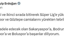 Cumhurbaşkanı Erdoğan Süper Lig’e yükselen takımları tebrik etti!