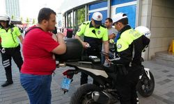 Yaya yolunu işgal eden motosiklet sürücülerine ceza yağdı