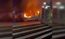 Ankara'da lunaparkta yangın