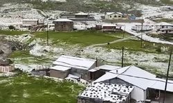 Ovit Yaylası'na Haziran ayında kar sürprizi!