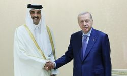 Cumhurbaşkanı Erdoğan, Katar Emiri Hamad Al Thani ile görüştü