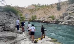 Akıntıya kapılan genci arama çalışmaları devam ediyor