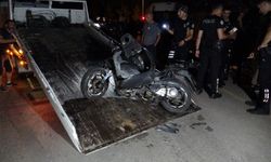 Polisin 'dur' ihtarına uymayan motosikletli kaza geçirdi