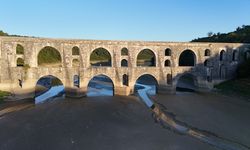 Alibey Barajı'nda korkutan görüntü