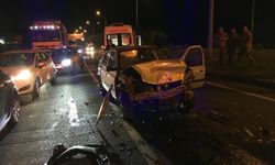 Bolu'da trafik ışıklarında zincirleme kaza