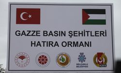 Konya'da, Gazze'deki basın şehitleri için hatıra ormanı kuruldu