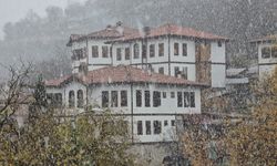 Safranbolu'da kar güzelliği