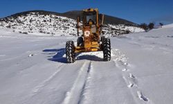 Samsun'da 80 mahalle yolu kardan temizlendi