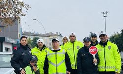 Engelli bireyler trafik polisi olmanın heyecanını yaşadı