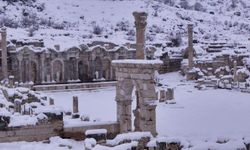 Sagalassos Antik Kenti, yağan karla masal diyarına döndü