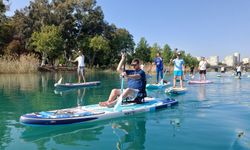 Seyhan Nehri’nde güneşli gün, kanoyla renkleniyor!