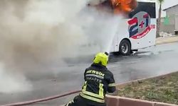 Yolcu otobüsünde facia eşiğinden dönüldü
