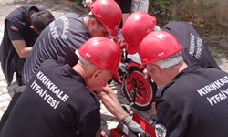 Kırıkkale’de 8 yaşındaki çocuğun ayağı pedala sıkıştı