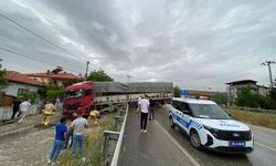 Kayganlaşan yol kazaya neden oldu!