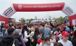 Samsun'da 19 Mayıs şenliği: Çocuklar maratonda buluştu!