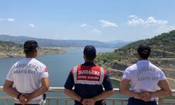 Çine’deki barajlarda jandarmadan kıyı denetimi!