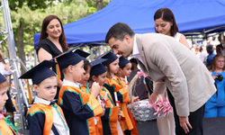 Ahlatlıbel’de mezuniyet coşkusu: Çankayalı minikler kep attı