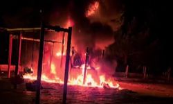 Amasya’da çocuk parkını ateşe verdiler!