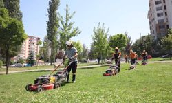 Çankaya’da parklarda yoğun bakım ve temizlik çalışmaları