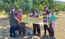 Jandarmadan incir hasadında kadınlara KADES tanıtımı